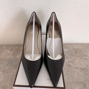 Coach black heels size 9M